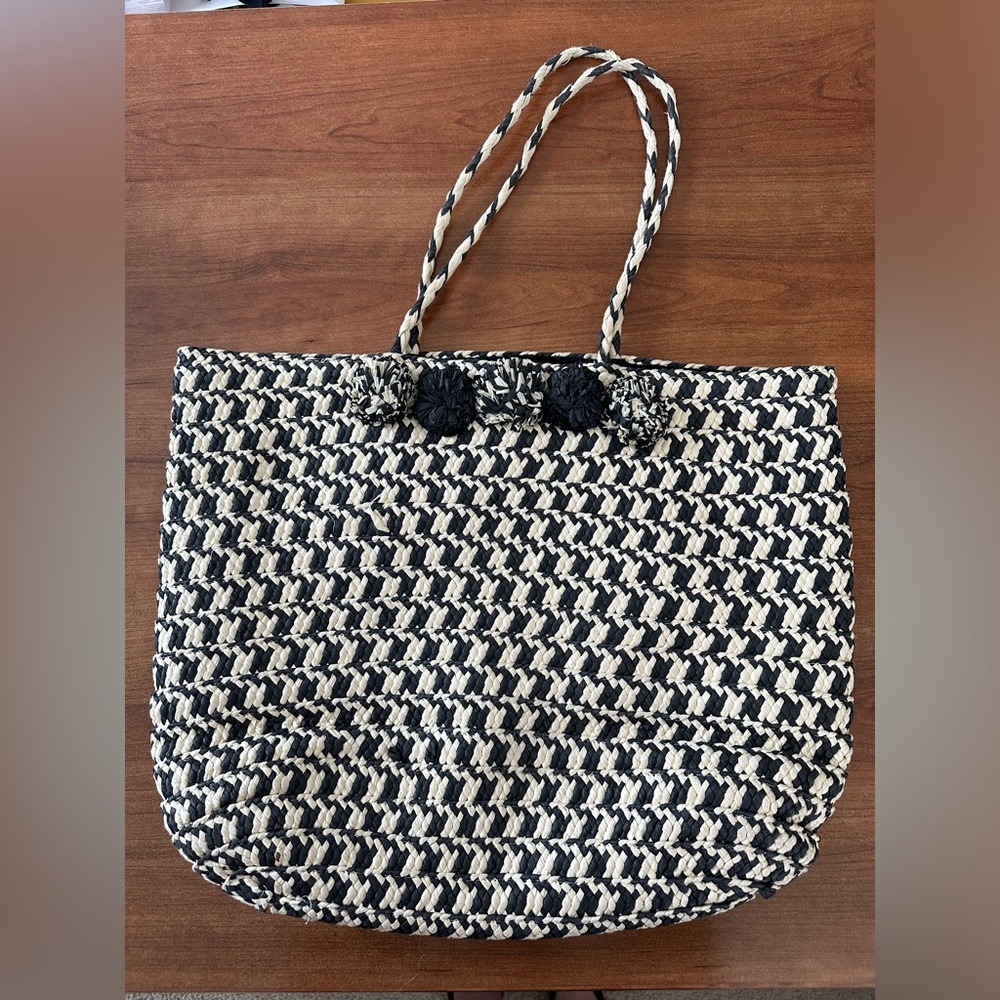LOFT houndstooth tote